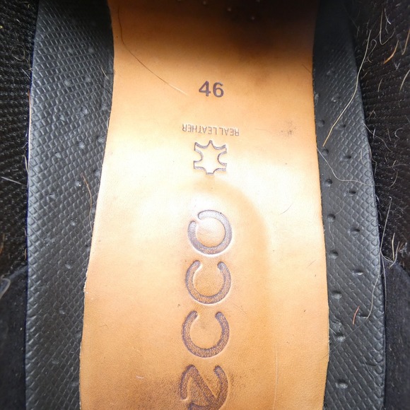 Ecco Helsinki 05013400101 Mens US 12 Dress Shoes Black Leather Slip On Loafers - Picture 9 of 11